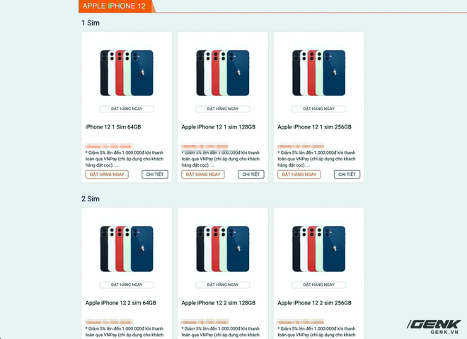 Website các cửa hàng lớn nhỏ rợp bóng iPhone 12 VN/A, thị trường xách tay đang nhạt dần? - Ảnh 4.