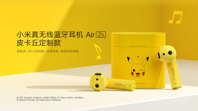 Xiaomi ra mắt combo phụ kiện Pikachu: Tai nghe không dây Mi Air 2s, máy in ảnh bỏ túi, balo và vali - Ảnh 2.