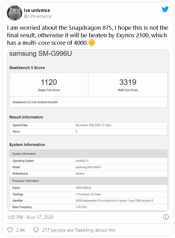 Samsung Exynos 2100 lộ thông số kỹ thuật và điểm hiệu năng bỏ xa Snapdragon 875 - Ảnh 3.