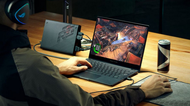 [CES 2021] Asus ra mắt ROG Flow X13: Laptop chơi game 2-trong-1, ngoại hình mỏng như ultrabook, màn hình 120Hz, GTX 1650, sạc nhanh 100W - Ảnh 1.