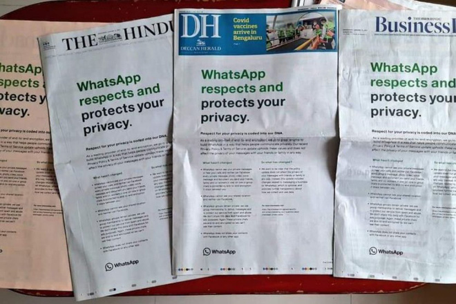 Ấn Độ yêu cầu WhatsApp hủy kế hoạch chia sẻ dữ liệu với Facebook - Ảnh 1.