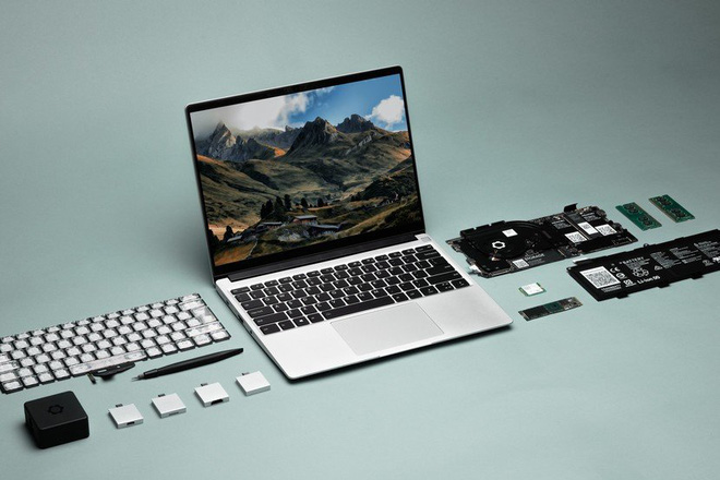 Laptop dễ nâng cấp nhất thế giới ra mắt: Mỏng nhẹ còn hơn cả MacBook Pro M1 của Apple - Ảnh 1.