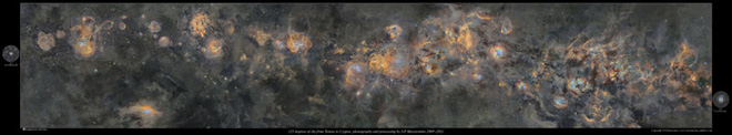 Đây là bức ảnh chụp dải Ngân Hà siêu to khổng lồ, tốn 12 năm thực hiện, 1250 giờ phơi sáng mới hoàn thành - Ảnh 1.