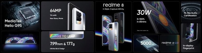 Realme 8 và Realme 8 Pro ra mắt: Camera chính 108MP, sạc nhanh 50W, giá từ 4.8 triệu đồng - Ảnh 4.