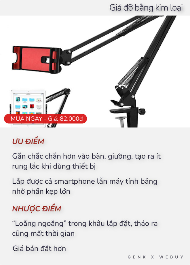 So kè chất lượng 2 loại kẹp smartphone dành cho hội người lười thích xem phim trên giường - Ảnh 14.