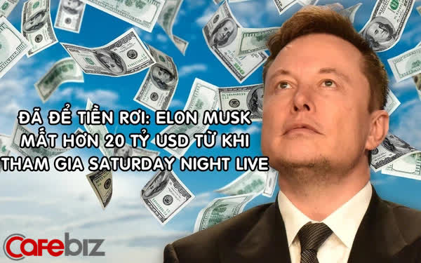 Tài sản Elon Musk bốc hơi hơn 20 tỷ USD từ khi xuất hiện trong chương trình tấu hài Sarturday Night Live - Ảnh 1.