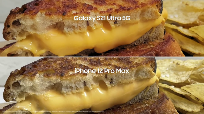 Samsung chê iPhone 12 Pro Max chụp ảnh tệ hơn Galaxy S21 Ultra - Ảnh 2.
