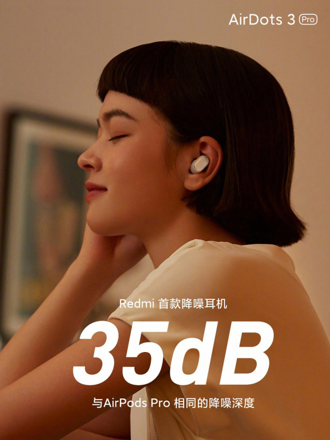 Redmi AirDots 3 Pro ra mắt: Thiết kế giống Pixel Buds, tích hợp chống ồn ANC, pin 28 giờ, giá chỉ hơn 1 triệu đồng - Ảnh 2.