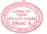 CÔNG TY TNHH SẢN XUẤT CƠ ĐIỆN THẠC Á