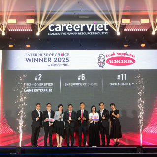 ACECOOK VIỆT NAM VINH DỰ ĐẠT TOP DOANH NGHIỆP YÊU THÍCH 2025 - ENTERPRISE OF CHOICE
