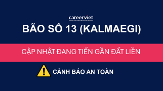 BÃO SỐ 13 (KALMAEGI) - CẬP NHẬT Cơn bão giật cấp 17 tiến gần đất liền