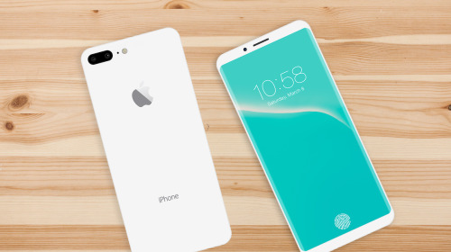 Concept iPhone 8 màu Jet White mà chúng ta hằng mơ ước, trông giống hệt Galaxy S8