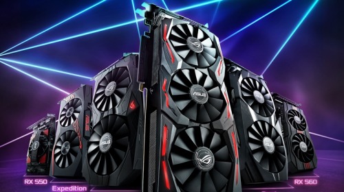 Asus ra mắt dòng card đồ họa Radeon RX 500 mới