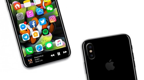 Bộ ảnh iPhone 8 với vùng Touch ID cảm ứng