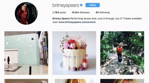 Hacker lợi dụng Instagram của Britney Spears để phát tán mã độc