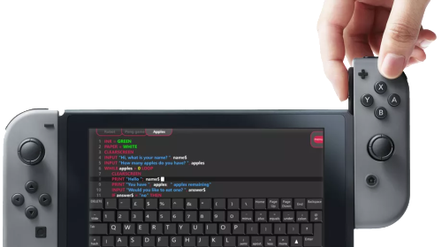 Trẻ con cũng có thể lập trình game cho Nintendo Switch