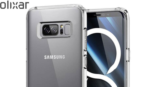 Xuất hiện vỏ ốp của Galaxy Note 8, xác nhận thiết kế camera kép ngang và cảm biến vân tay ở mặt sau