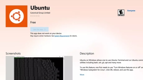 Ubuntu chính thức có mặt trên Windows Store, có thể tải và cài đặt ngay