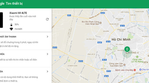 Cách tìm điện thoại Android bị thất lạc bằng máy tính
