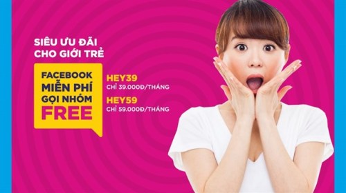 Miễn phí gọi nội mạng, free Facebook, và 2GB data 4G chỉ với 59k