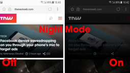 Samsung bổ sung tính năng Night Mode cho trình duyệt internet của hãng