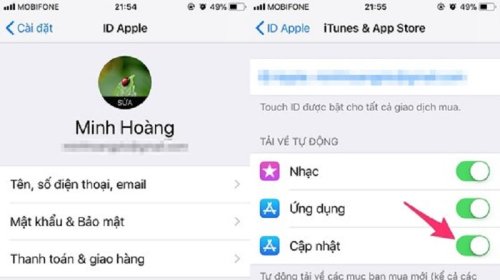 Cách tăt tính năng tự động cập nhật iOS trên iPhone