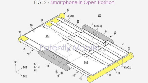 Lộ bằng sáng chế mới về smartphone có thể kéo rộng màn hình của Samsung