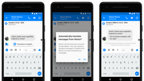 Facebook chuẩn bị tích hợp tính năng dịch tin nhắn theo thời gian thực trên Messenger