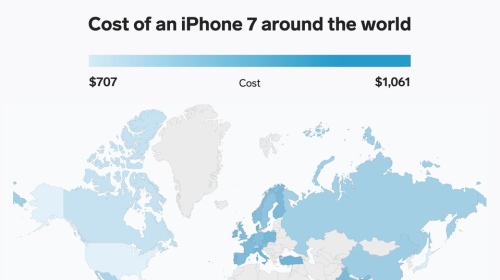 Giá iPhone 7 tại mỗi quốc gia trên thế giới "chênh lệch" nhau đến cỡ nào?