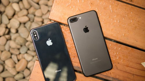 So sánh kích thước iPhone X Plus và iPhone 7 Plus