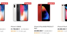 Dọn đường đón iPhone XS chính hãng, hãng loạt iPhone đời cũ giảm giá