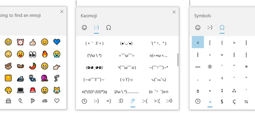 Windows 10 sẽ tích hợp thêm cả biểu tượng ¯\\_(ツ)_/¯ kaomoji