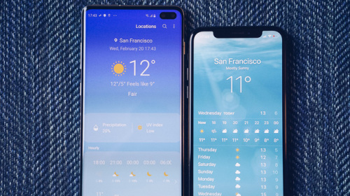 So sánh màn hình Galaxy S10+ và iPhone XS: Đục lỗ hay tai thỏ? Cằm ai mỏng hơn?