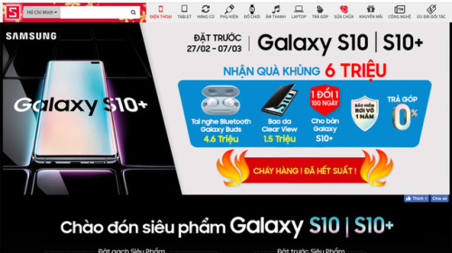 CellphoneS chính thức dừng đặt mua GALAXY S10|S10+ khi vượt hơn 5000 suất