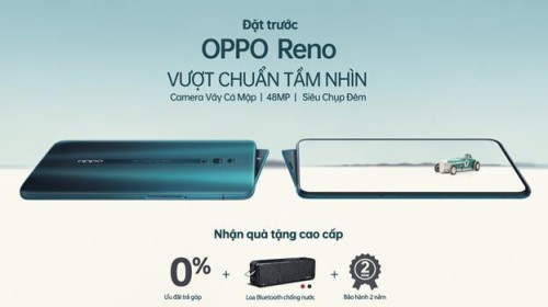 Nhiều ưu đãi dành cho chương trình đặt trước OPPO Reno phiên bản chuẩn