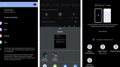 Tính năng chia sẻ nhanh giống Airdrop trên Android sẽ có tên là Fast Share
