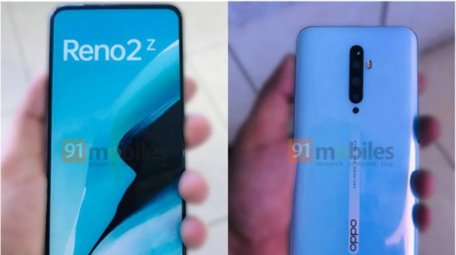 OPPO Reno 2Z lộ ảnh thực tế, màn hình không rãnh, 4 camera sau, cảm biến vân tay bên dưới