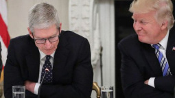 Trump khen Tim Cook là một lãnh đạo tuyệt vời vì thường xuyên gọi điện cho Tổng thống khi gặp vấn đề