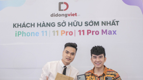 "Anh Bo" Đan Trường bất ngờ đến Di Động Việt để tậu iPhone 11 Pro Max