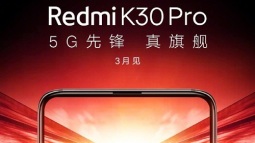 "Smartphone quốc dân" Redmi K30 Pro lộ diện với camera thò thụt, ra mắt vào tháng 3