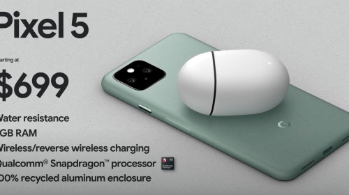 Pixel 5 ra mắt: Snapdragon 765G, camera kép, có kháng nước IP68, giá từ 699 USD