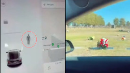 Đang di chuyển trên đường, xe Tesla bỗng nhiên phát hiện 'người vô hình' ở nghĩa trang hoang vắng?