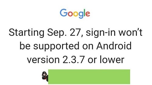 Google dừng hỗ trợ đăng nhập và các ứng dụng trên các thiết bị Android thấp hơn 3.0