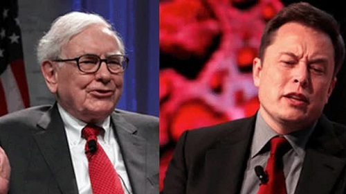 Elon Musk "cà khịa" Warren Buffett: Muốn giàu bằng tôi hãy mua cổ phiếu Tesla!