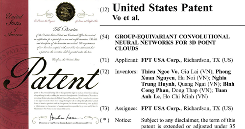 FPT Software sở hữu bằng sáng chế học sâu tại Mỹ