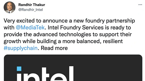 Intel sẽ sản xuất chip cho MediaTek