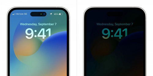 Lần đầu tiên rò rỉ hình ảnh iPhone 14 Pro với chế độ Always on Display